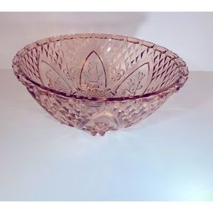Vintage Indonesia Pink Glass Bowl